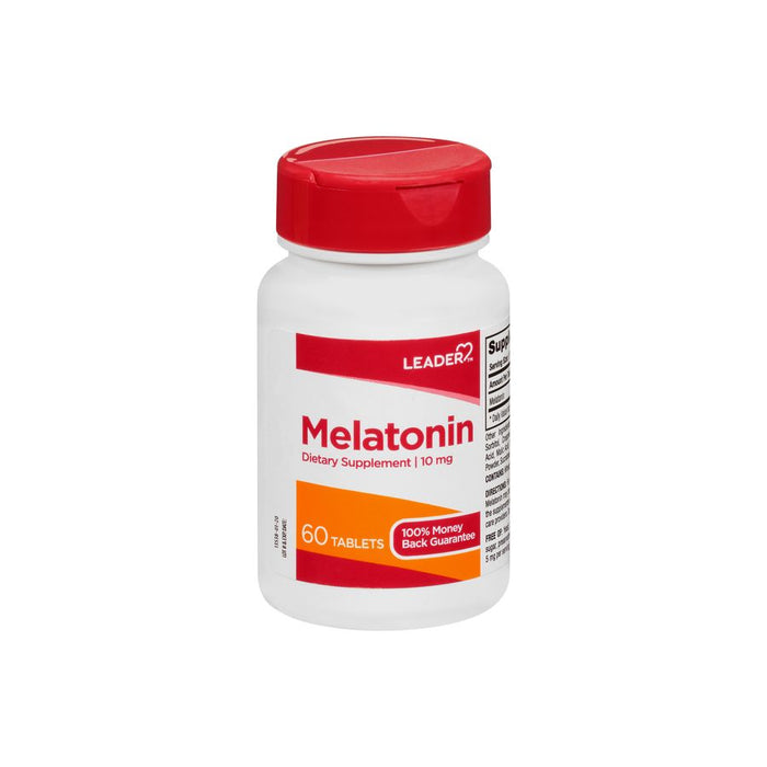 Leader™ Melatonin 10 mg – Maximum Strength Sleep Support (60 Tablets)