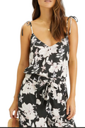 Sanctuary Printed Tie Shoulder Top, Size XXL