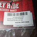 Cadet Pressed Beef Hide Dog Bones — 8 Inch Long-Lasting Rawhide Chews (Best By 9/2026)