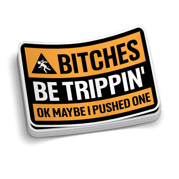 Trippin - Hard Hat Decal
