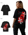 G West Womens Oversized Ascending Soul Life Style Tee Style