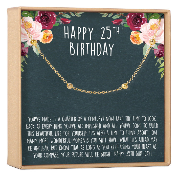 25th Birthday Dot Bracelet