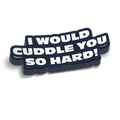 Cuddle - Hard Hat Decal