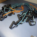 Set Of 18 Fitness Exercise Resistance Bands with Handles