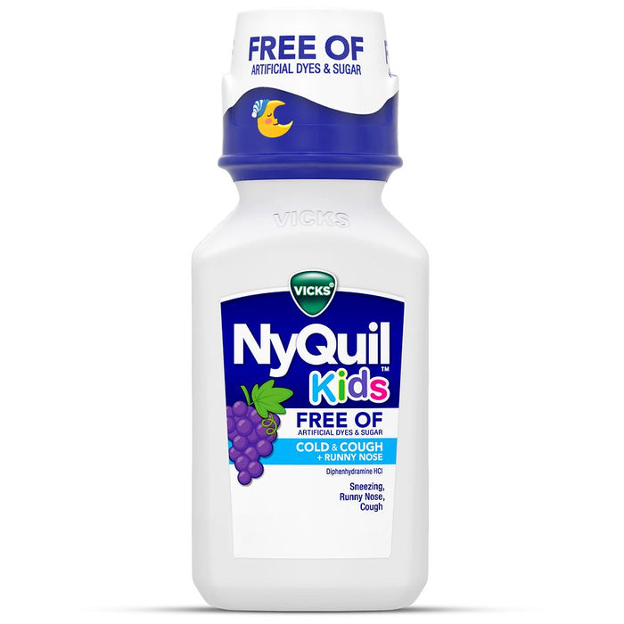 Vicks® NyQuil™ Kids Nighttime – Honey Flavor (Artificial Free Formula)