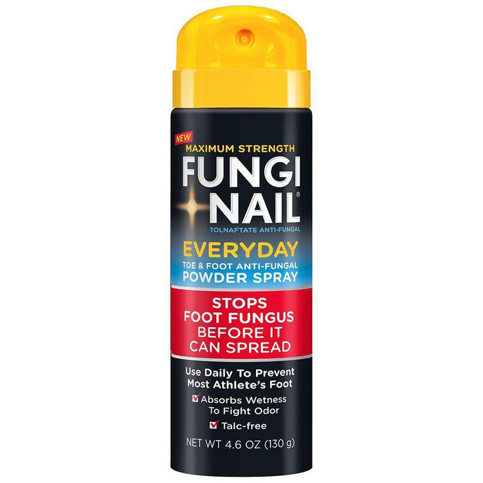 Fungi-Nail Everyday Antifungal Powder Spray, 4.6 oz – Tolnaftate 1% Treatment