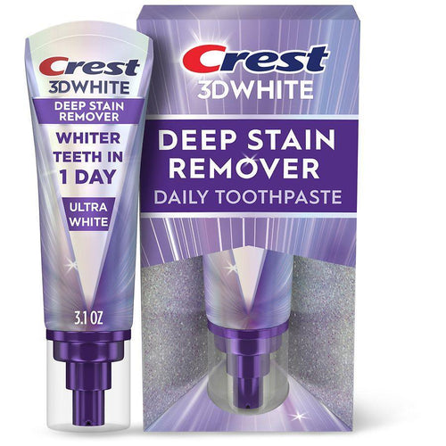 Crest 3DWhite Brilliance Deep Stain Remover Ultra White Toothpaste 3.1 oz