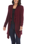 Karen Kane Womens Drape Front Cardigan Sweater, Size Medium