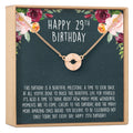 29th Birthday Necklace, Multiple Styles
