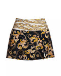 Boston Proper Swim Sense Filigree Status Print High Waisted Skirted Bottom, Small