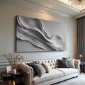 Stormy Gray Minimalist Wall Art