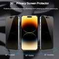 iPhone 15 Plus Privacy Tempered Glass Screen Protector - 2-Pack, Anti-Spy | ZeroDamage