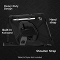 Samsung Galaxy Tab S11 Case - Heavy-Duty, Hand & Shoulder Strap | Raider-X Series