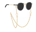 Unwritten Gold Flash Plated Leaf Design 27in Glasses or Face Mask Chain