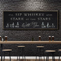 Sip Whiskey With You Bar Sign II