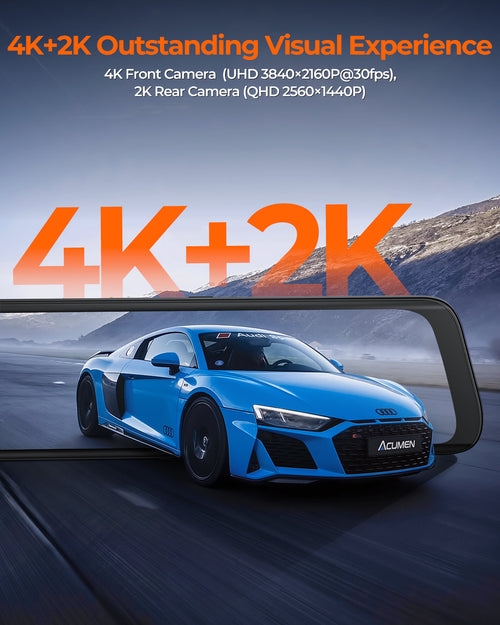 XR10 Pro 4K Front & 2.5K Rear,10" IPS Touchscreen,Wi-Fi