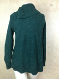 Style & Co Petite Envelope-Neck Tweed Sweater