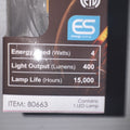 Sunlite LED Filament Chandelier Bulb 4W=40W Torpedo Clear Dim 2700K-Warm White