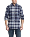 Weatherproof Vintage Mens Brushed Antique Flannel Plaid Shirt