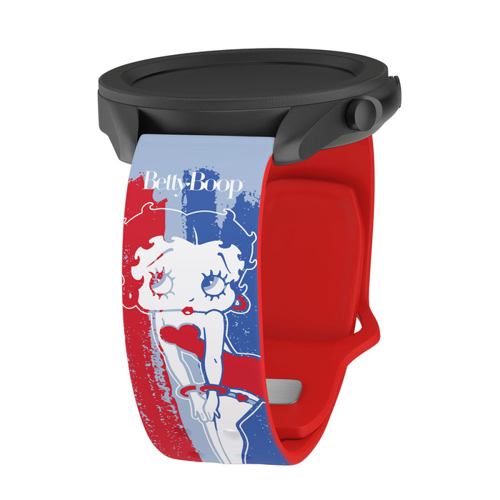 Betty Boop Red White & Boop HD  Watchband for Samsung, Garmin, Fossil, and More for Samsung, Garmin, Fossil, and More