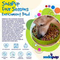 Four Seasons eTray - Shallow Slow Feeder Dog Bowl for Enrichment | USA Made