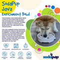 Java eBowl Deep Slow Feeder Dog Bowl for Enrichment | USA Made