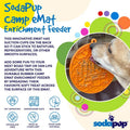Camp eMat - Enrichment Lick Mat For Dogs and Cats - with Suction Cups | Retro Van Design | USA Made