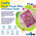 Flower Power emat - Enrichment Lick Mat for Dogs and Cats | Flower Design | USA Made