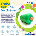 Coffee Cup Rubber Dog Chew Toy for Power Chewers | Treat Dispenser | USA Made