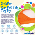 Pop Top Rubber Tug Toy for Interactive Play | Heavy Chewers | USA Made | SodaPup