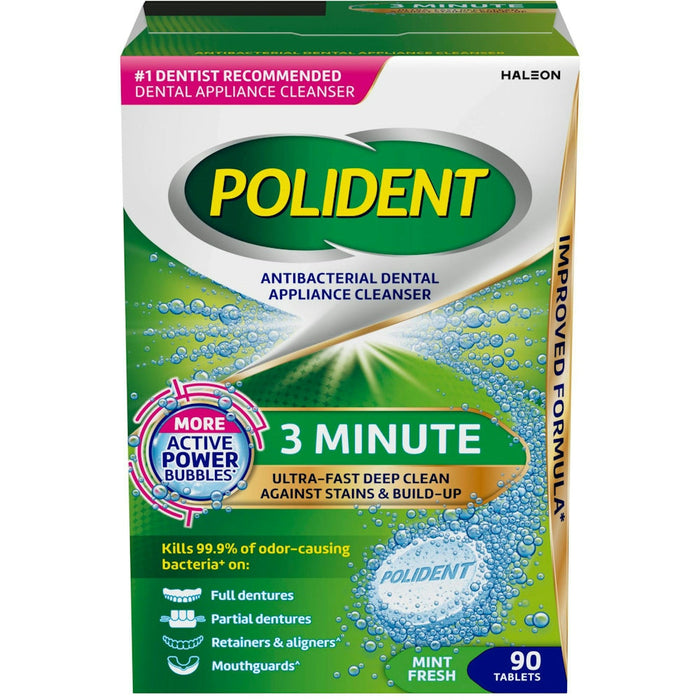 Polident® Mint Fresh Denture Cleanser Tablet, 90 EA