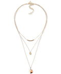 Style and Co Gold-Tone and Stone Layered Pendant Necklace