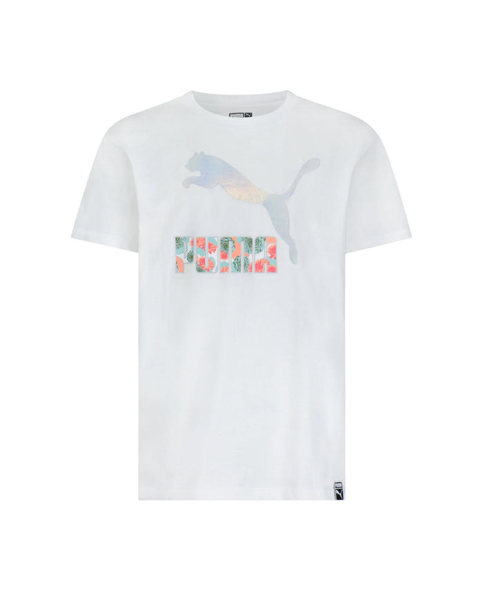 PUMA Big Girls Flower Aura Pack Graphic T-shirt, Size Large