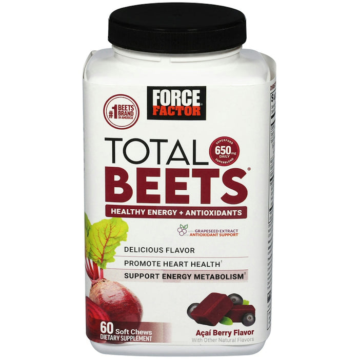 Force Factor® Total Beets™ Soft Chews – Acai Berry Flavor
