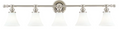 Hudson Valley Lighting 4505 Weston 5 Light 43 Wide Bathroom Vanity Light – Nicke