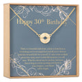 30th Birthday Necklace, Multiple Styles