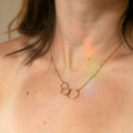 30th Birthday Triple Circles Necklace