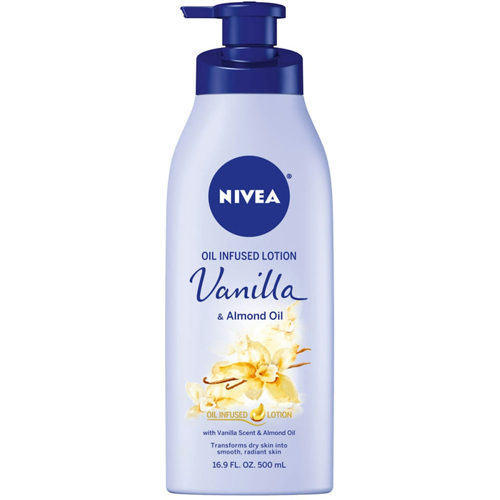 Nivea Oil Infused Body Lotion Vanilla & Almond 16.9 Fl Oz
