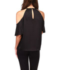 Michael Michael Kors Cold-Shoulder Cheetah-Print Top