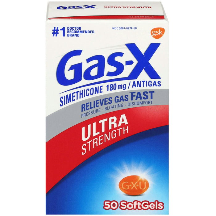 Gas-X® 180 mg Ultra Strength Gelcap SFG, 50 EA