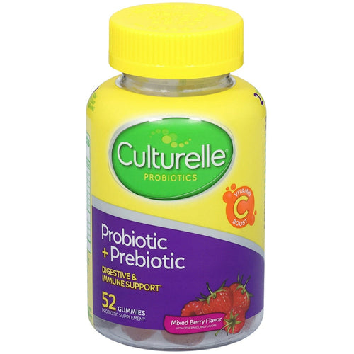 Culturelle Daily Prebiotic + Probiotic Gummies For Adults Mixed Berry 52 ct