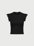 French Connection Perinne Cotton Jersey Smock Top, Size XS
