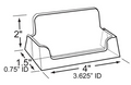 Azar 252010 Counter Business Card Holder, 10 Count