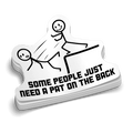 Pat On The Back -  Hard Hat Decal