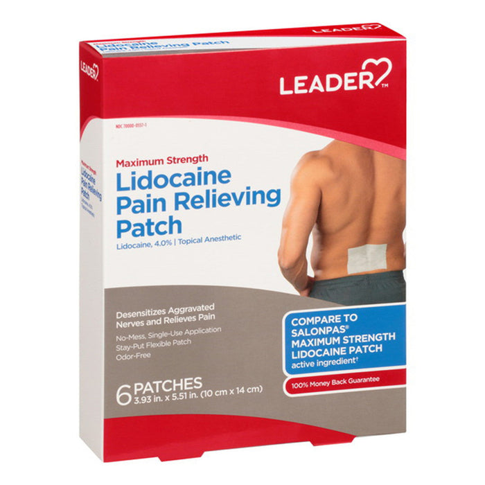 Leader™ Lidocaine Pain Relieving Patch (Maximum Strength)