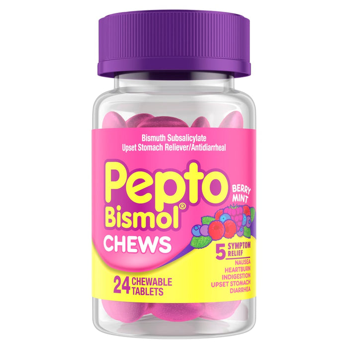 Pepto-Bismol® Berry Mint Chewable Tablets