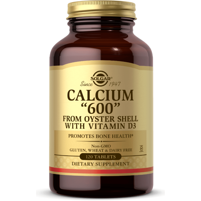 Solgar Calcium "600" (from Oyster Shell with Vitamin D3) 120 Tablets