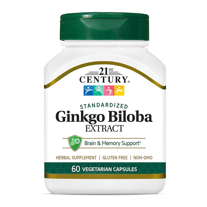 21st Century® Ginkgo Biloba Extract – Standardized Vegetarian Capsules