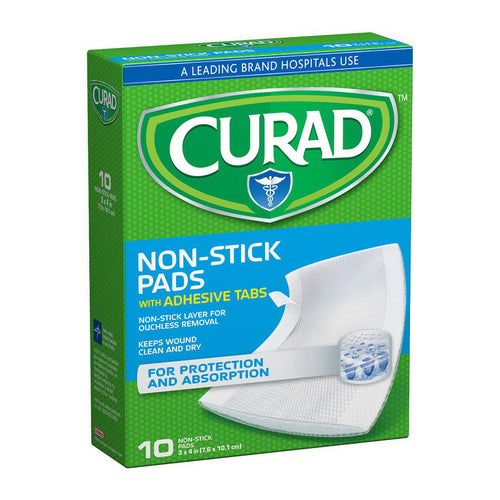 Curad Telfa Non-Stick Pads, 3 Inch X 4 Inches