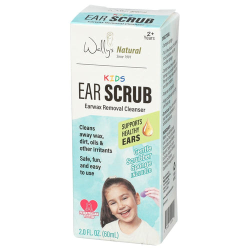 Wally's Natural Kids Ear Scrub With Sponge Kit 1Ct